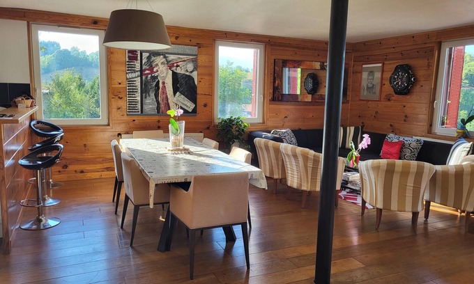 Mont-Saxonnex Apartment | Idyllic Mont-Saxonnex Getaway with Garden and Terrace