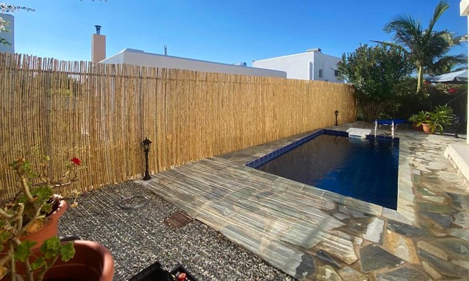 Loutra Villa | Homerez - Villa 4 km away from the beach for 6 ppl. with swimming-pool at Loutra