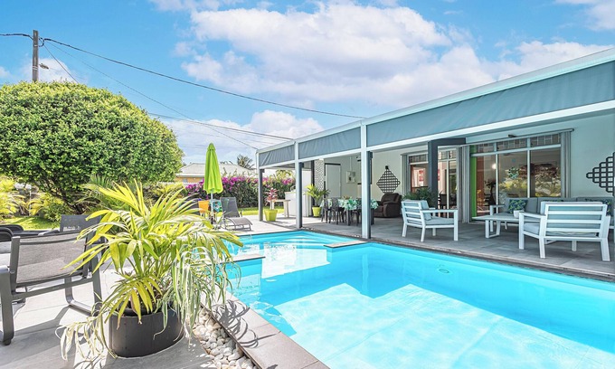 Belcourt Villa | Pet-Friendly Villa with Pool and Ocean View in Baie-Mahault
