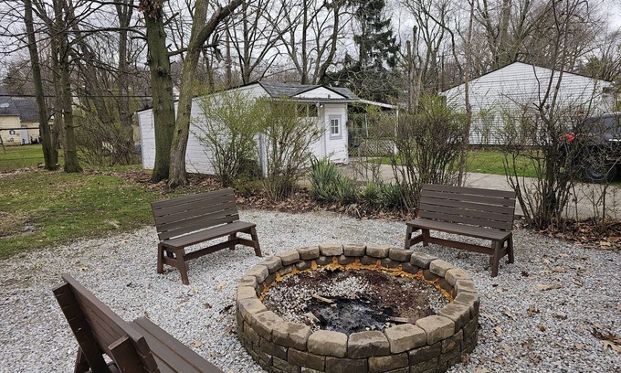 Maple Heights House | Inviting 3BR near CLE! Firepit, Games & Pet-Friendly Fun