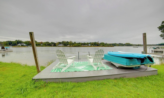 Alto Cottage | Inviting Lakefront Retreat with Boat Dock and Fire Pit