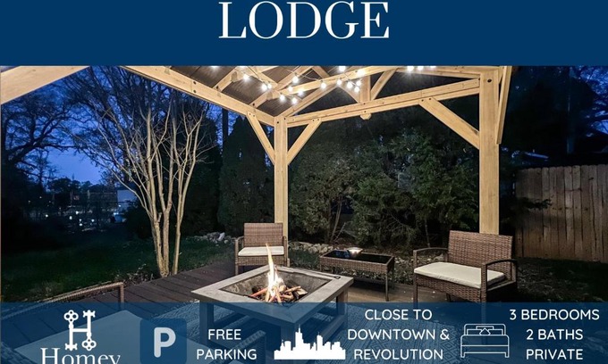 Greensboro Villa | Perfect for Families: Homey Lodge Near Downtown & Free Parking