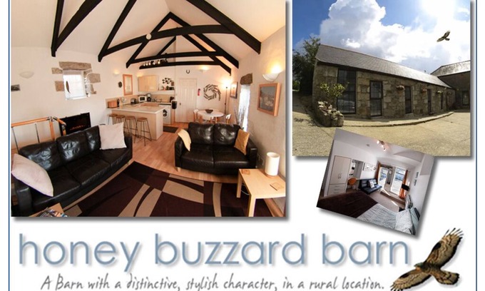 Penryn House | Cozy Honey Buzzard Barn - Pet Friendly with Ocean Views