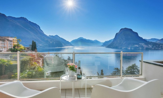 Castagnola Apartment | Romantic Getaway with Breathtaking Views and Spa Access