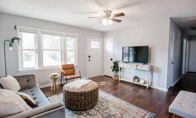 Fayetteville House | HOT TUB, Fenced in Yard, Pet Friendly, Game room