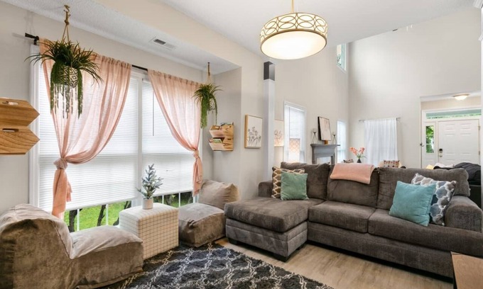 North Raleigh House | Relaxing Getaway with Hot Tub and Fun Game Space