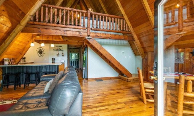 Slade Apartment | Relaxing Hot Tub Retreat - Tiny A-Frame Cabin Haven
