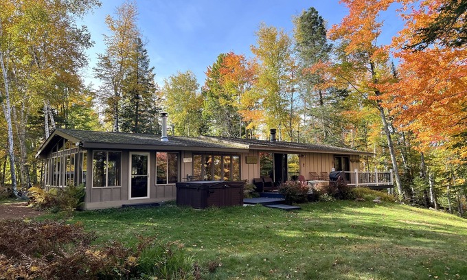 Mountain Cottage | Relaxing Lakefront Retreat with Hot Tub and Forest Views