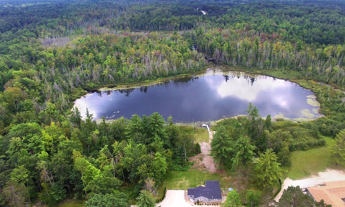 Interlochen House | Perfect Getaway: Pet Friendly with Private Lake Access