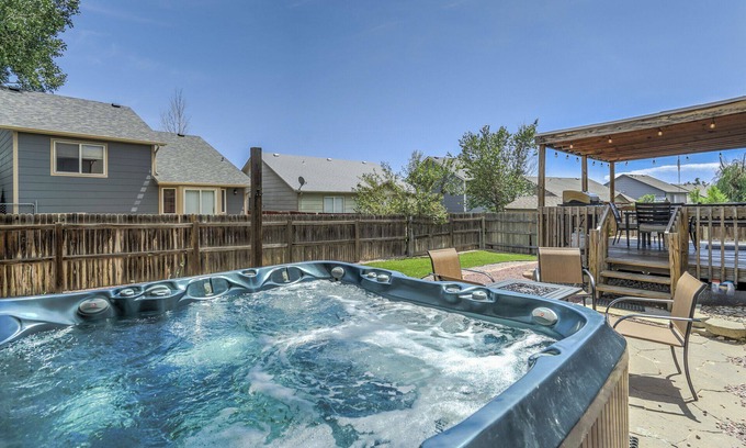 Security-Widefield House | Relaxing Retreat with Hot Tub & Pet-Friendly Comfort