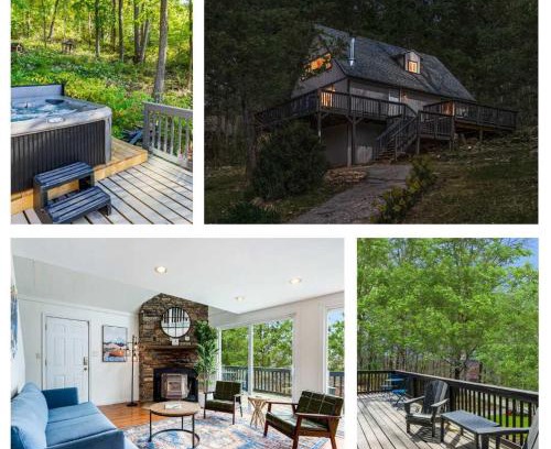 Ridgeway House | Cozy Chalet Cabin with Hot Tub and Wraparound Deck