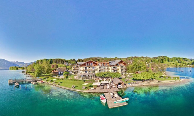 Unterach am Attersee Hotel | Relax at Hotel Stadler am Attersee with Oceanfront Views