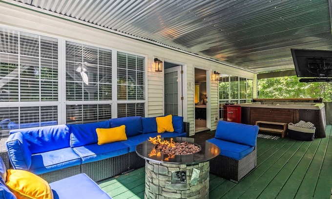 Smithville House | Unwind in Paradise: Beach Access, Hot Tub & Game Arcade