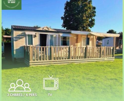 Houlgate Resort | Houlgate-420- Mobilhome cosy 3 chambres 6 personnes Camping 5 étoiles
