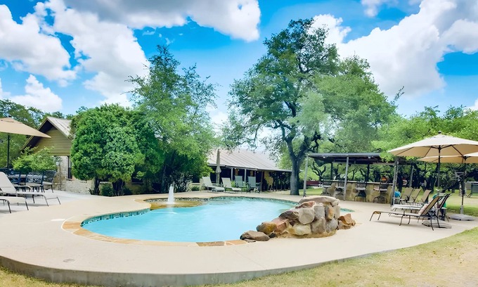 Dripping Springs House | Idyllic Retreat: House with Cabins, Hot Tub & Pool
