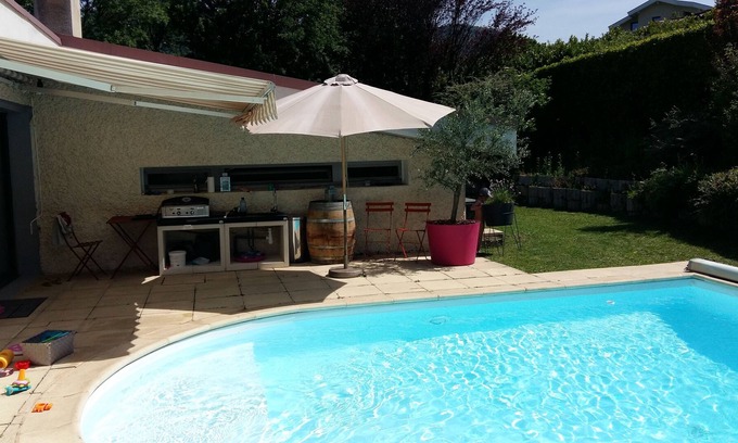 Brie-et-Angonnes House | Spacious 5-Bedroom House with Pool Near Golf and Ski Areas