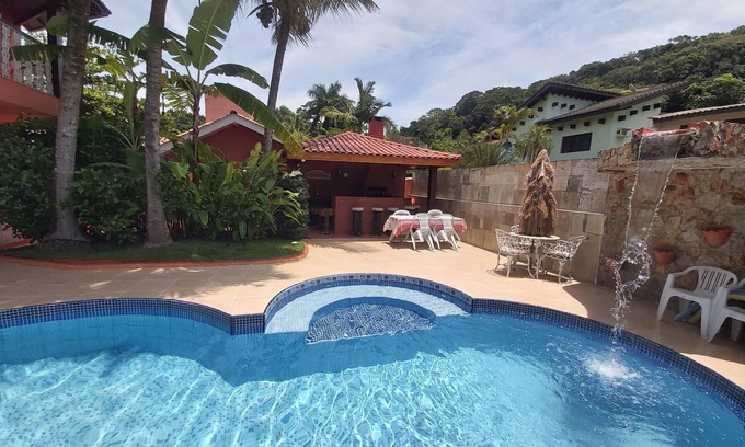 Guaruja House | House 4 DS - Oceanfront Pool & Spa with High Guest Rating