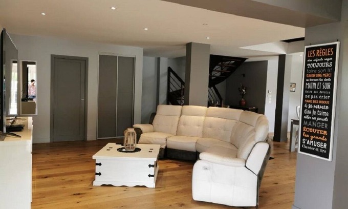 La Riviere-Saint-Sauveur House | Relaxing Retreat with Garden, Billiards & Pétanque Court
