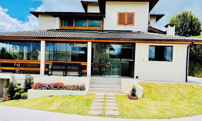 Campos do Jordao Cottage | Gated Community House with Heated Pool and Scenic Views