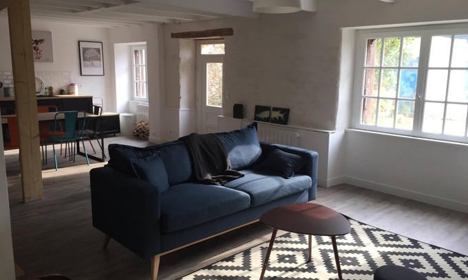 Groix House | Central Getaway: Family-Friendly Home with Kitchen Access