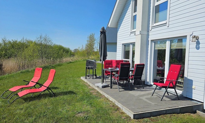 Olpenitz House | House Mara - terrace, barbecue, infrared sauna, 2 bathrooms, fireplace, 2 parking spaces