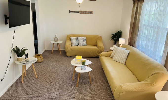 Crystal River House | Discover House of Shells: Pet Friendly with Cozy Fire Pit
