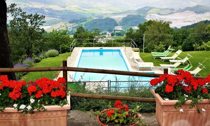 Carpineti Villa | Idyllic Home with Private Pool and Lush Garden Retreat