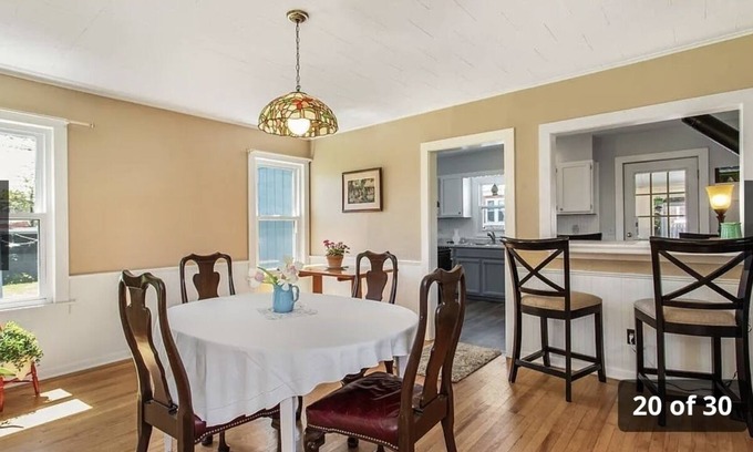 Skaneateles House | House with park in back yard