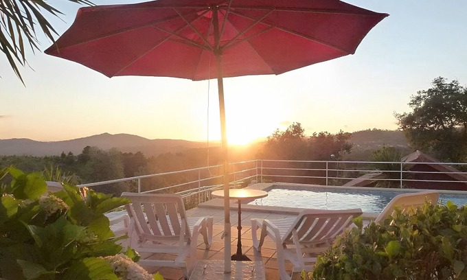 Vieira do Minho House | Stunning Pool House with Ocean Views and Spa Amenities