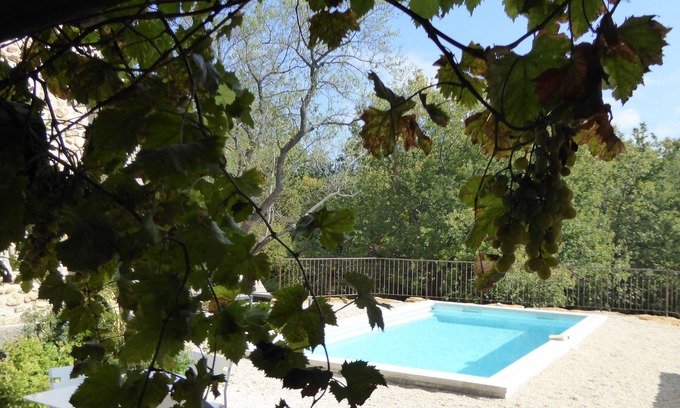 Valreas House | Inviting House with Pool Amidst Drôme Provençale Vineyards