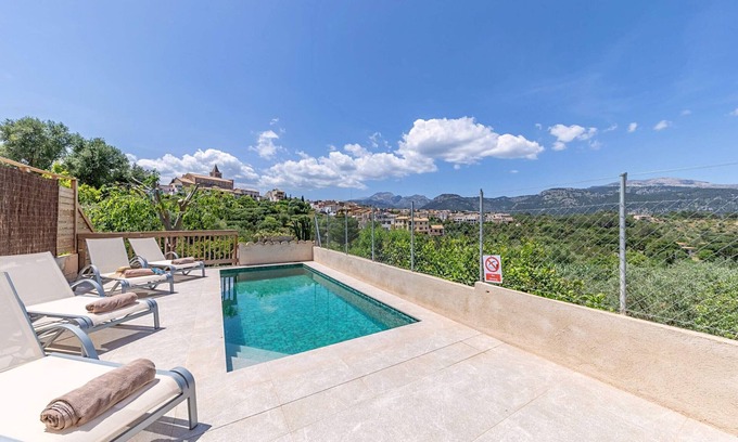 Campanet Villa | Tranquil House with Private Pool and Scenic Views