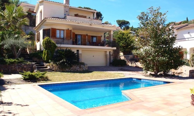 Arenys de Mar House | Oceanfront House with Private Pool & Scenic Garden Retreat