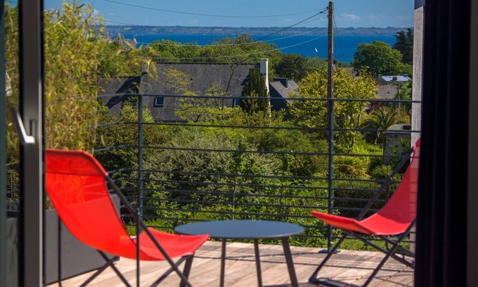 Crozon House | Seaside Retreat: House with Ocean View Near Beach and Village