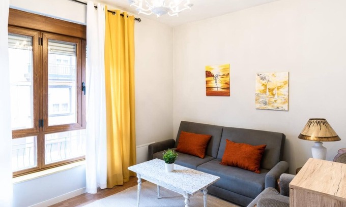 Leon Apartment | Discover Housingleon: Main Square Retreat with Garage Access