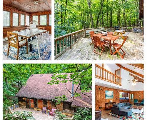 Berkeley Springs House | Spacious Cabin with Hot Tub, Pool, and Fire Pit Retreat
