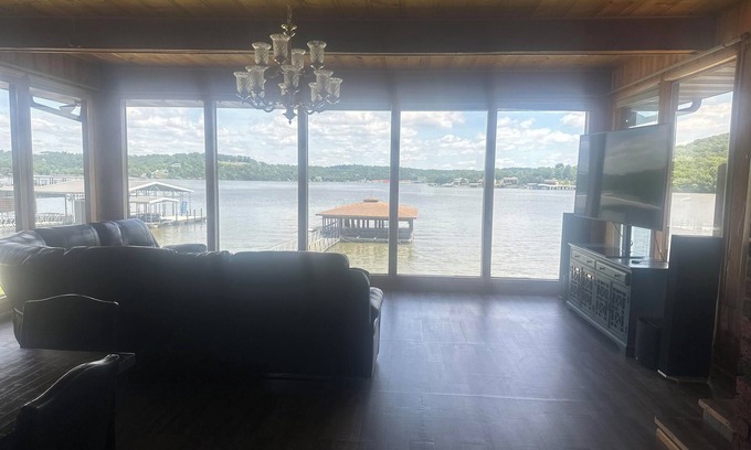 Lake of the Ozarks House | Inviting Home for Groups with Private Boat Ramp & Big Backyard