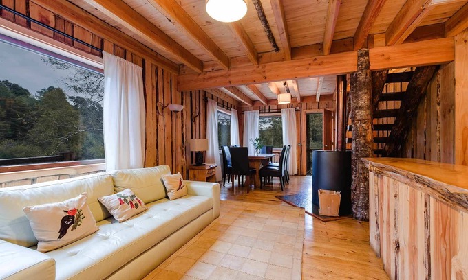 Neltume Cabin | Cozy Retreat at Huilo Huilo Cabanas del Bosque - Rated 9/10