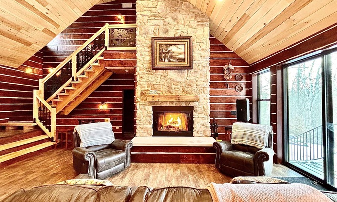 Republic Cabin | Experience Comfort at HundredAkre Wood Cabin with River View