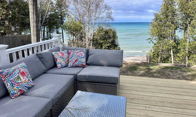 Rogers City House | Huron Shores Hideaway: Beachfront Oasis Awaits You!
