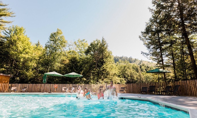 Sutton Ski Chalet | Ocean View Retreat at Huttopia Sutton - Rated 8.6/10