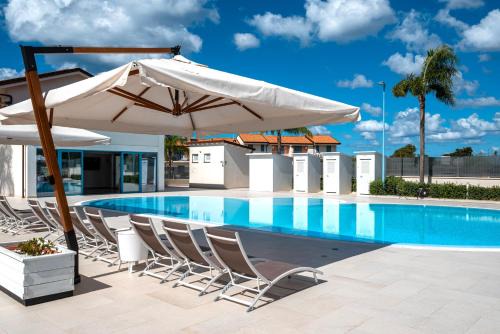 Sant'Agata di Militello Apartment | Inviting Icaro Residence Apartments with Pool & Ocean Views