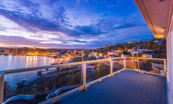 Downtown St. John's House | Iconic Red at the Battery | Oceanfront Family Retreat