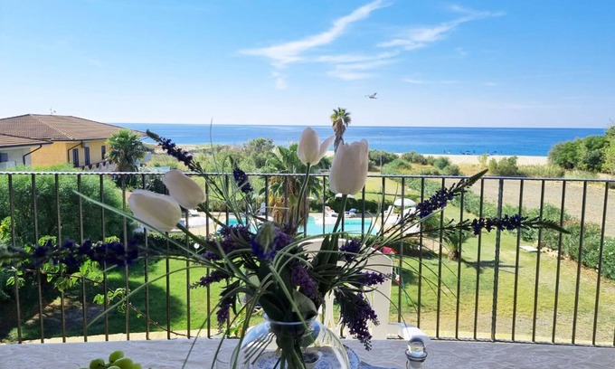 Capo Rizzuto Apartment | Perfect City Retreat with Oceanfront Views and Pool Access