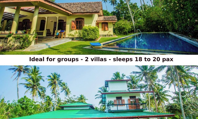 Kathaluwa House | Perfect for Groups: Two Villas with Pool & Ocean View
