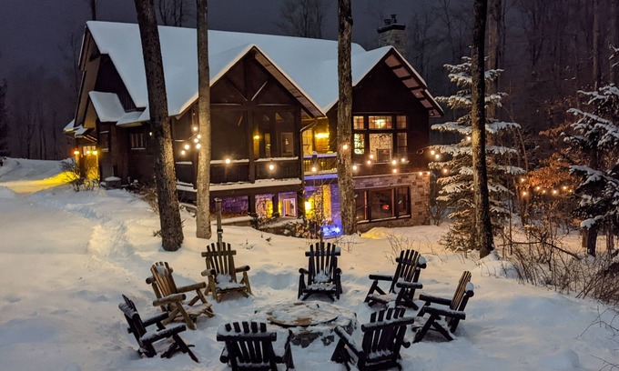 Boyne City House | Unforgettable Idlewood Cabin: Ski-in/out, Pet Friendly Retreat!