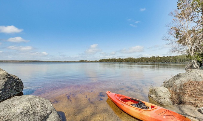 Franklin Cabin | Perfect Eastbrook Cabin: Lake Access & Spa Near Acadia!