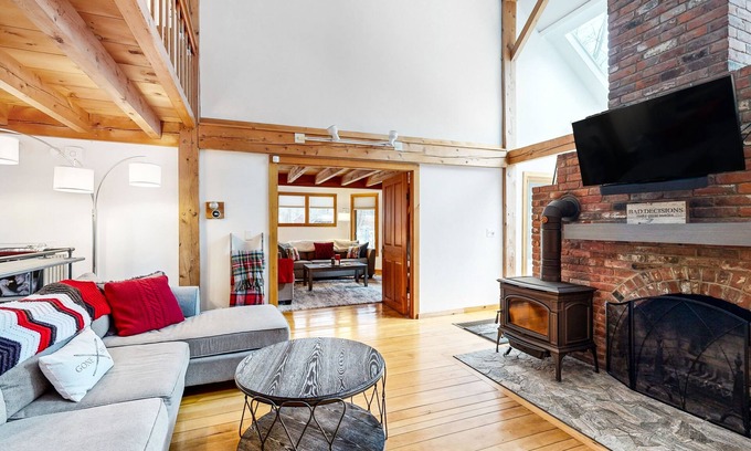 Wilmington House | Serene Lodge with Fire Pit & Scenic Views Near Skiing