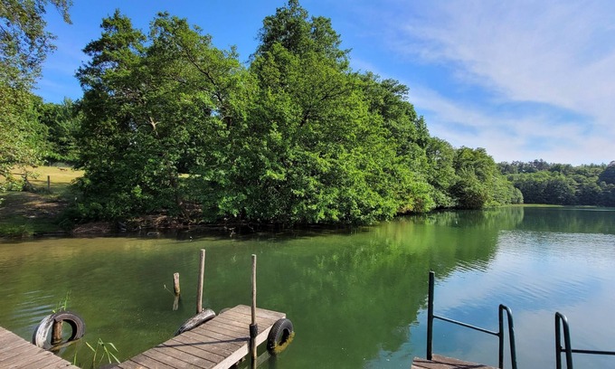 Lychen Apartment | Serene Forsthaus by the Lake Amidst Nature's Beauty