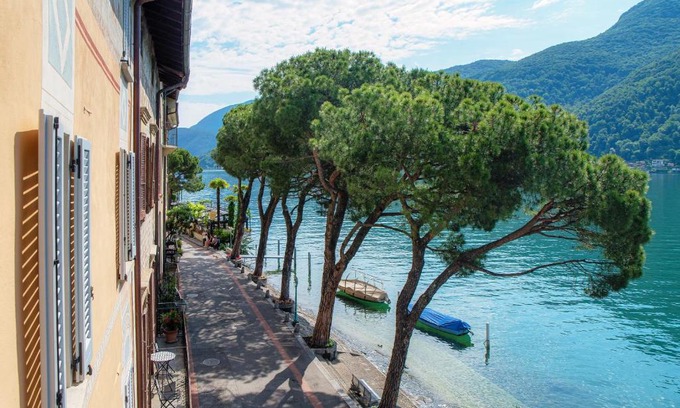 Morcote Apartment | Experience Il Balcone sul Lago: Historic Lakeside Gem