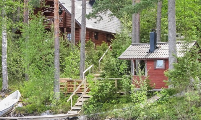 Lotjola House | Experience Iltarusko by Interhome: Lake Views & Spa Bliss